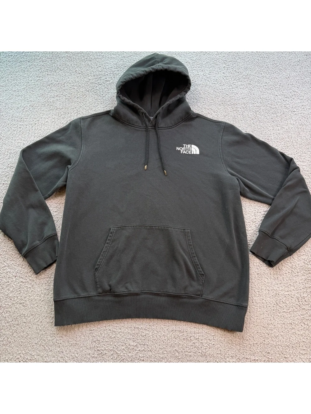The North Face Box NSE Pullover Hoodie Black White Logo Mens XL
